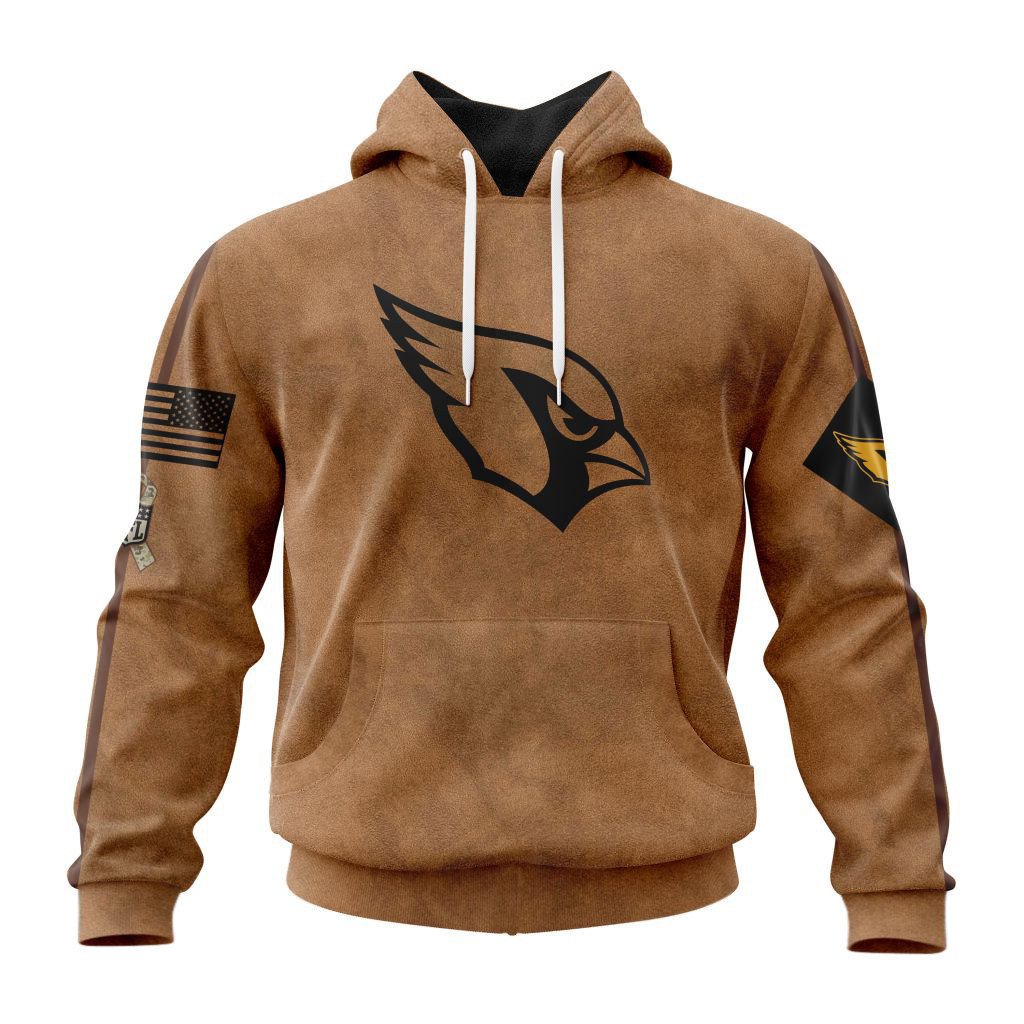 Arizona Cardinals Basic Brown NFL 3D Hoodie Neasalamis