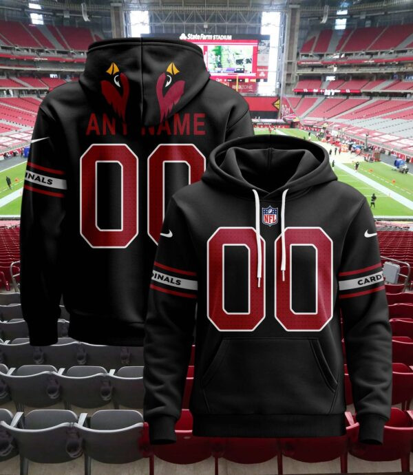 Arizona Cardinals Custom Name And Number 3D Hoodie Style Neasalamis
