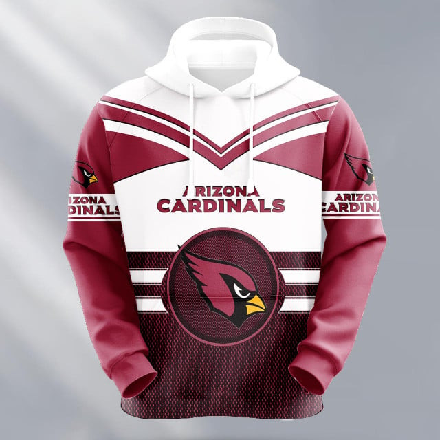 Arizona Cardinals Logo NFL 3D Hoodie Style Neasalamis