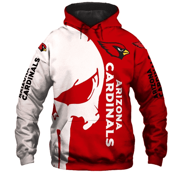Arizona Cardinals Punisher NFL Unisex 3D Hoodie Neasalamis