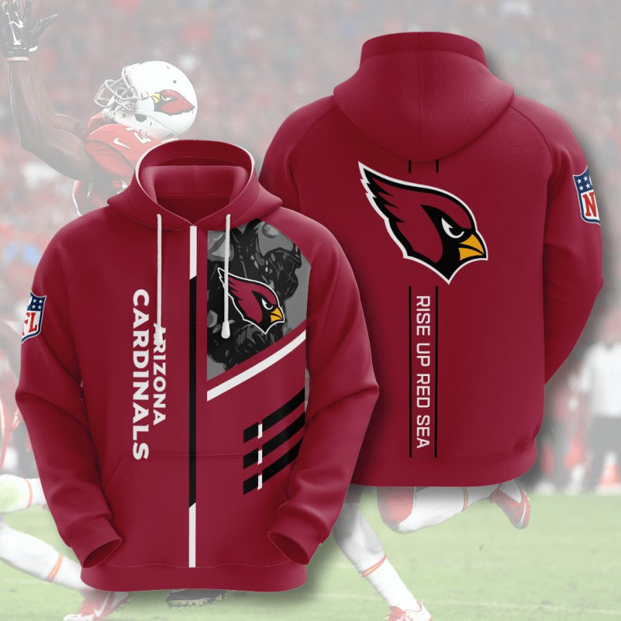 Arizona Cardinals Rise Up Red Sea Unisex 3D Hoodie Neasalamis