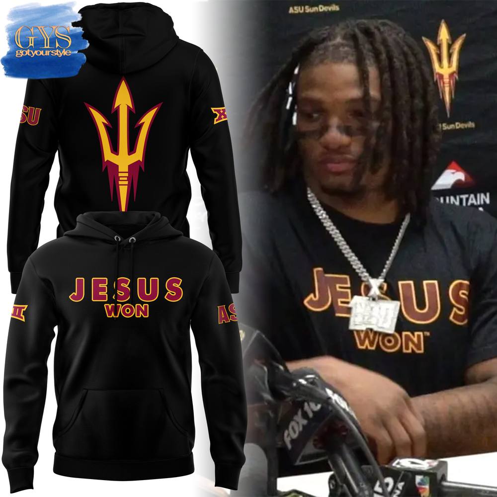 Arizona State Sun Devils Jesus Won 2024 Hoodie Neasalamis
