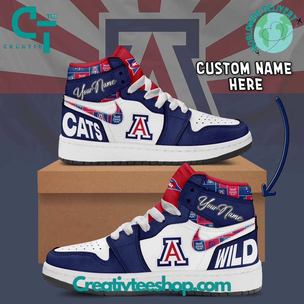 Arizona Wildcats AJ1 High Sneakers Shoes For Men And Women Calebmatthewhans Neasalamis
