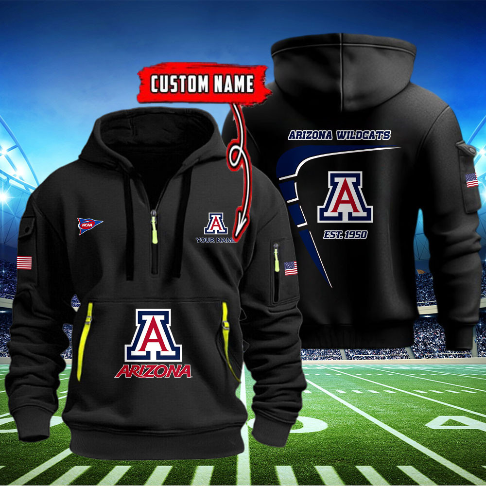 Arizona Wildcats Quarter Zip Hoodie Style Neasalamis