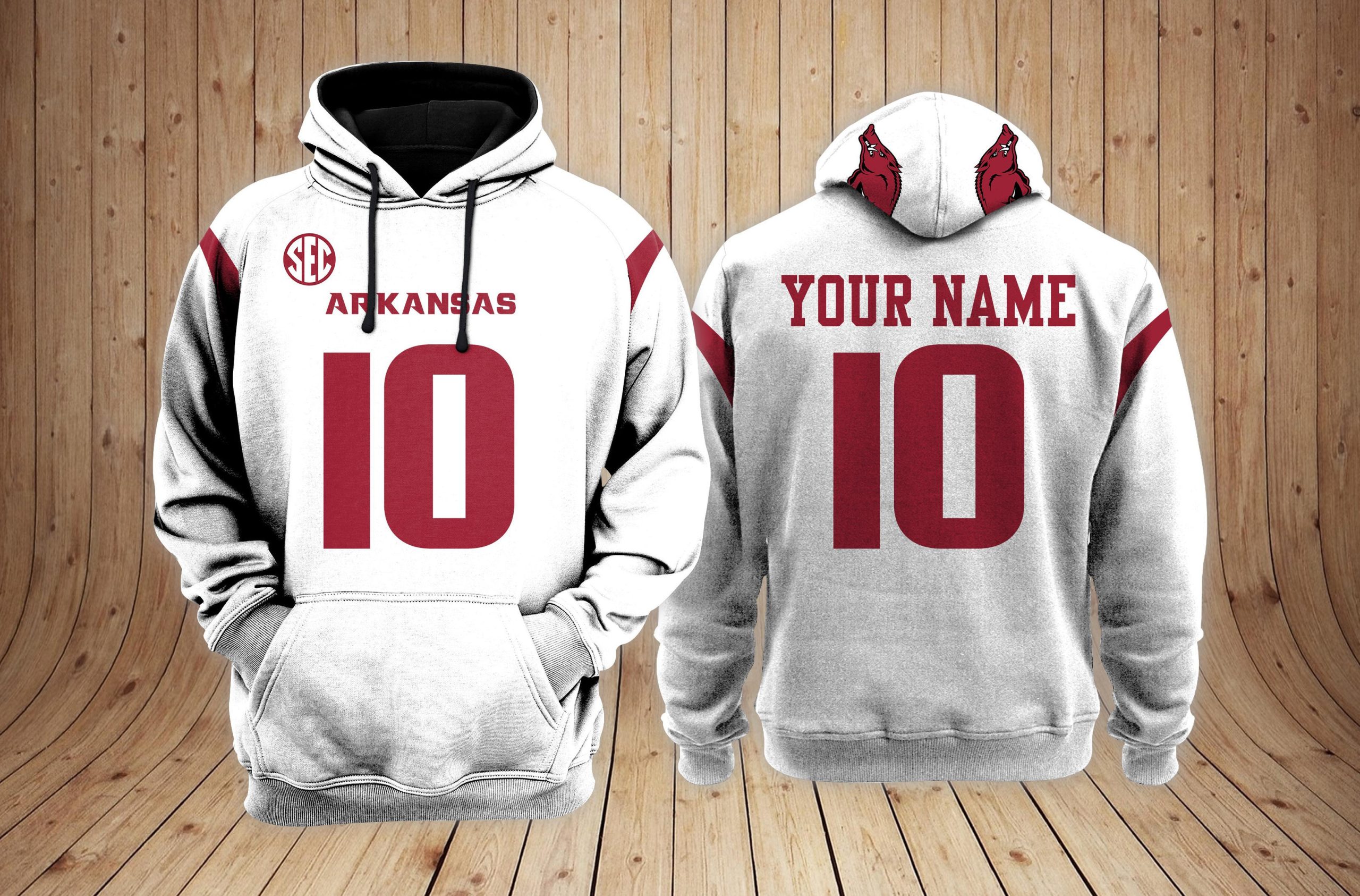 Arkansas Razorbacks Football NCAA Custom 3D Hoodie MkPT Neasalamis