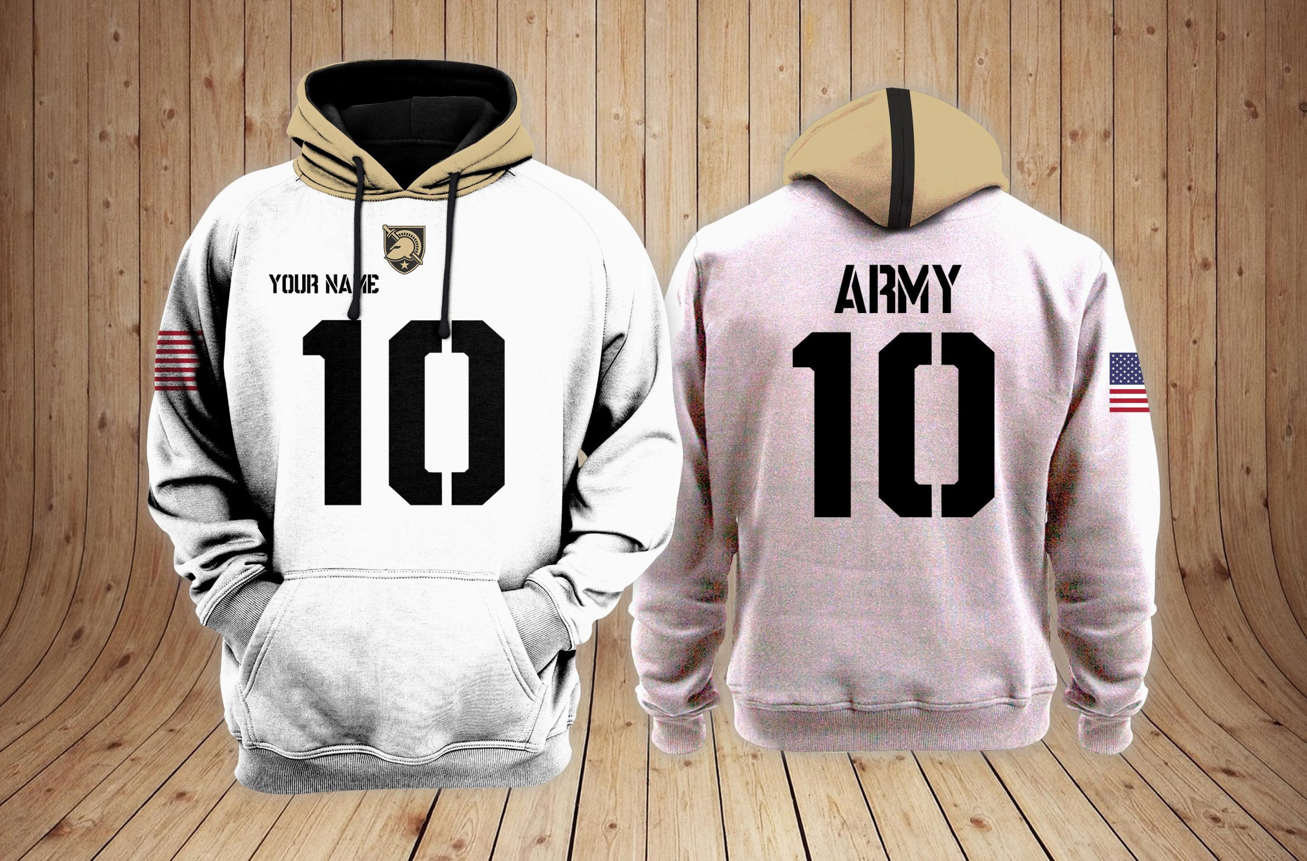 Army Black Knights Football NCAA Custom 3D Hoodie PT Neasalamis