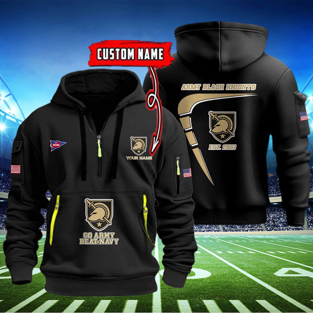 Army Black Knights Quarter Zip Hoodie Neasalamis