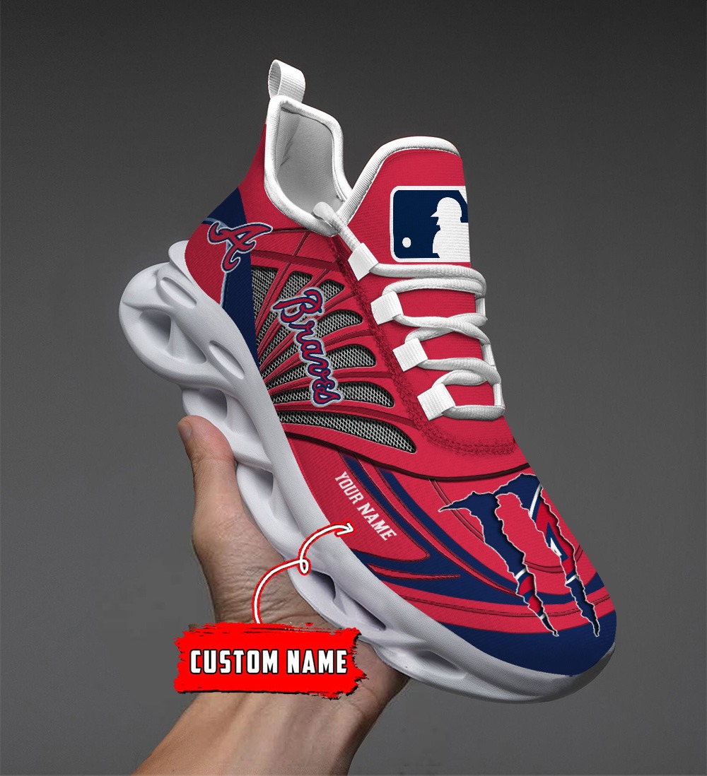 Atlanta Braves MLB Max Soul Shoes Sneakers For Men And Women neasalamis.com