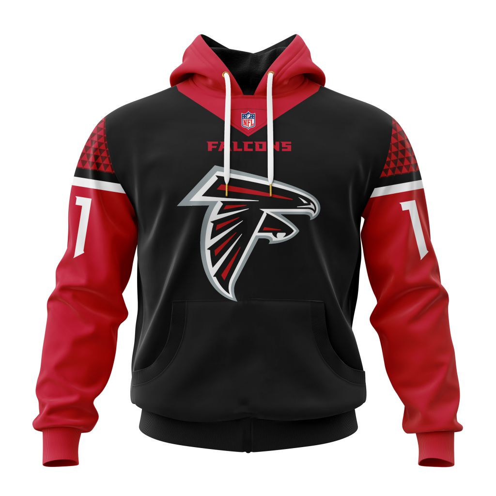 Atlanta Falcons Custom Name and Number Hoodie Style Neasalamis