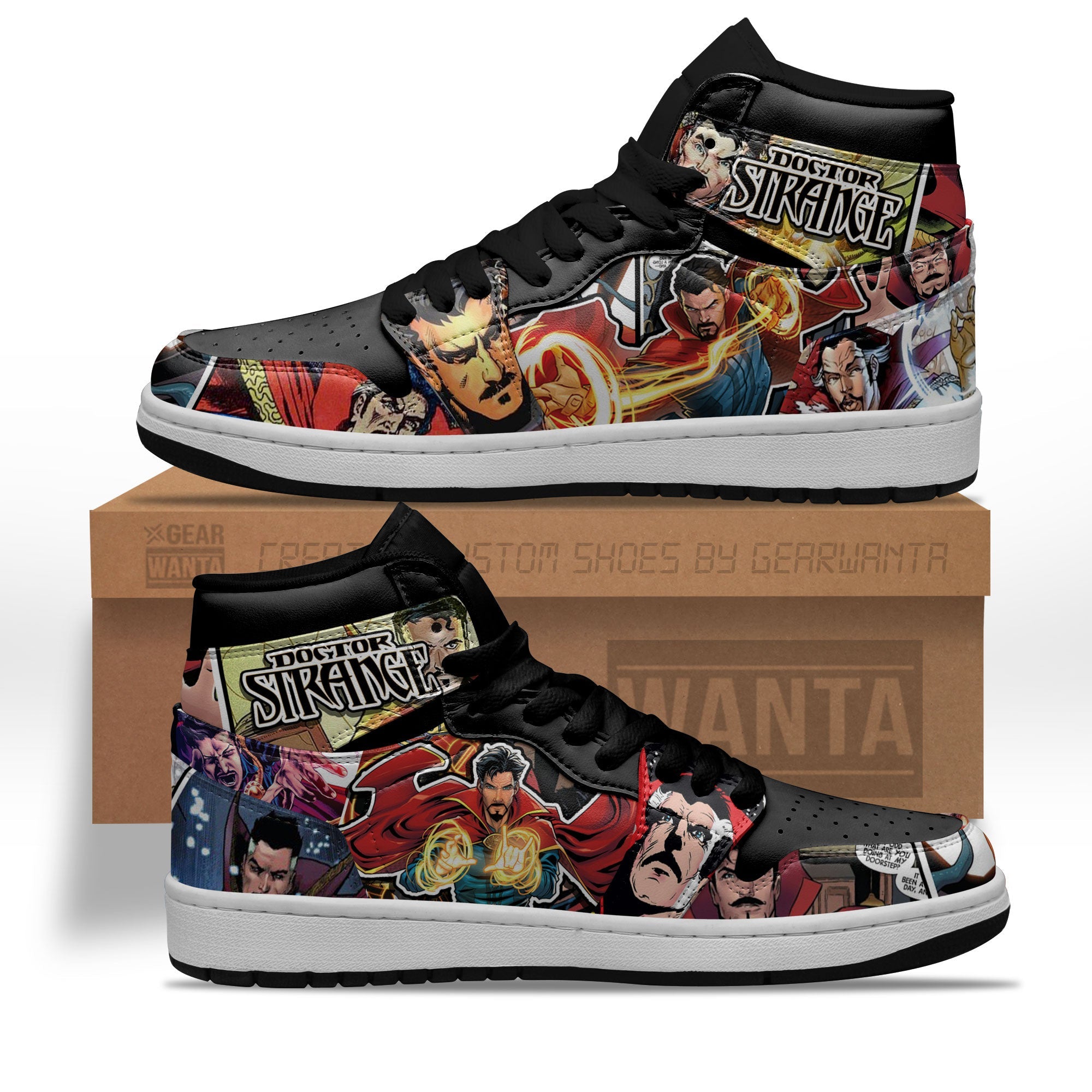 Avenger Dr Strange AJ1 High Sneakers Shoes For Men And Women Calebmatthewhans Neasalamis