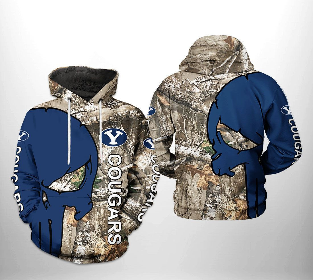 BYU Cougars NCAA Camo Veteran Hunting Hoodie Neasalamis
