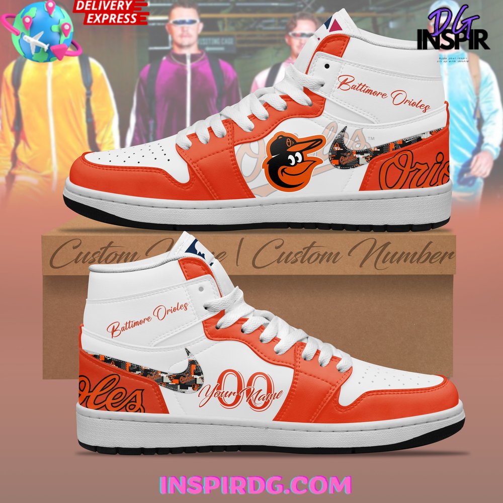Baltimore Orioles AJ1 High Sneakers Shoes For Men And Women Calebmatthewhans Neasalamis