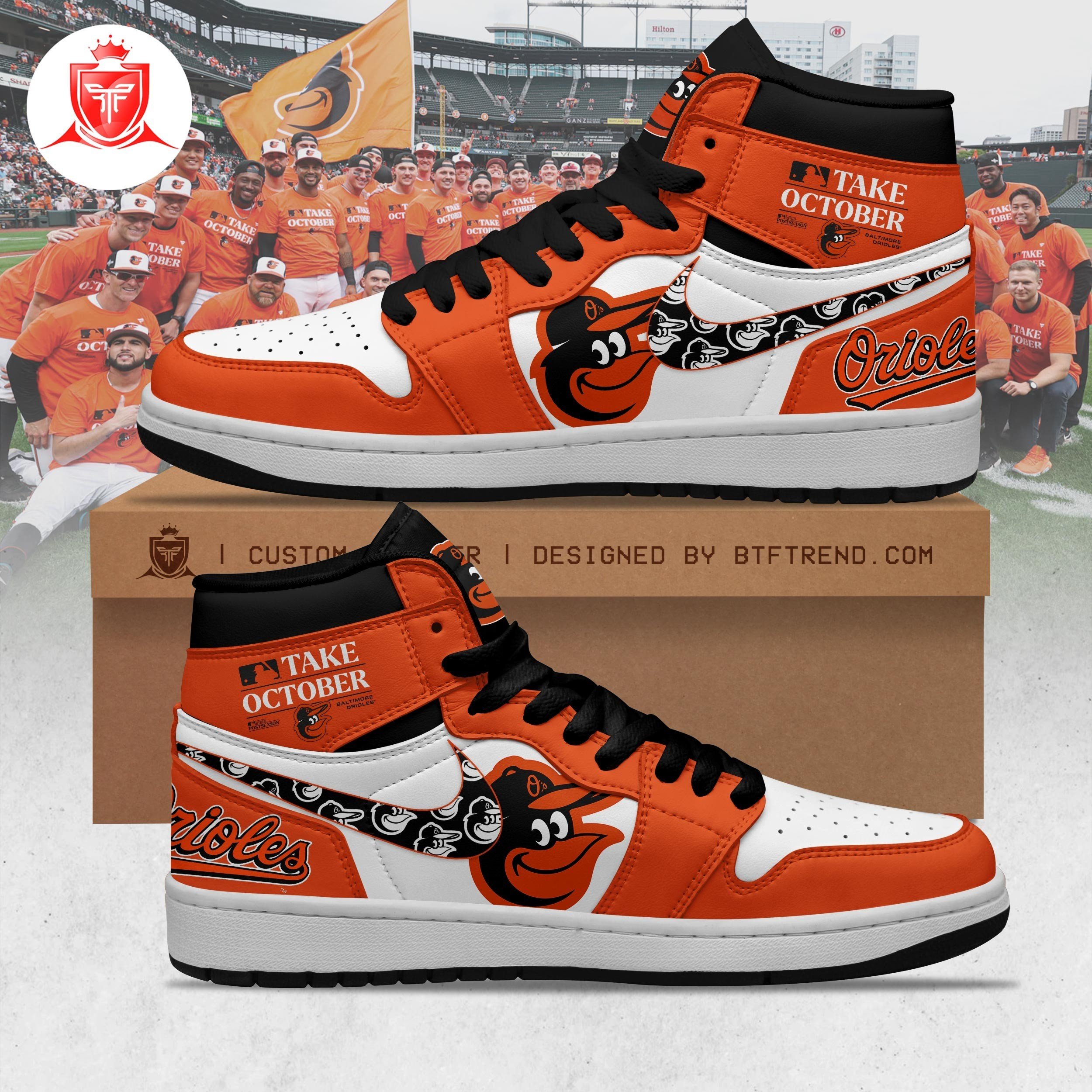 Baltimore Orioles AJ1 High Sneakers Shoes For Men And Women Calebmatthewhans Neasalamis