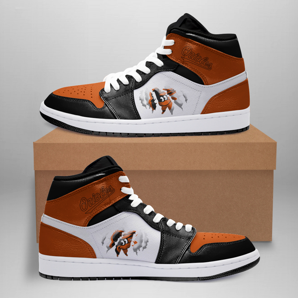 Baltimore Orioles AJ1 High Sneakers Shoes For Men And Women Calebmatthewhans Neasalamis