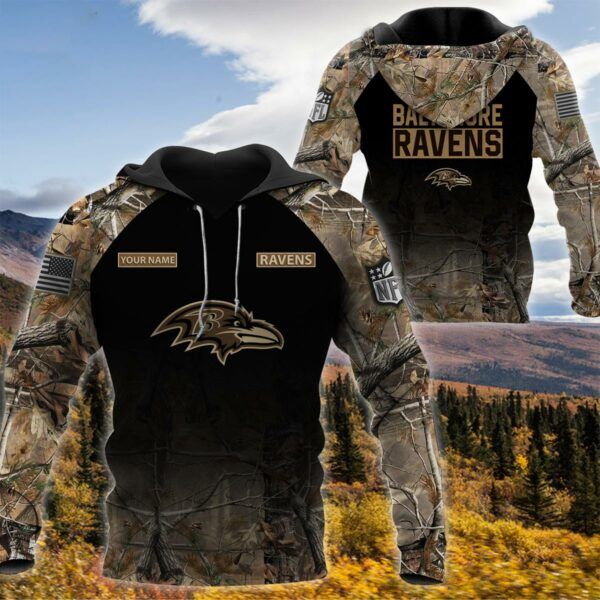 Baltimore Ravens Hunting NFL Football Team Hoodie Neasalamis