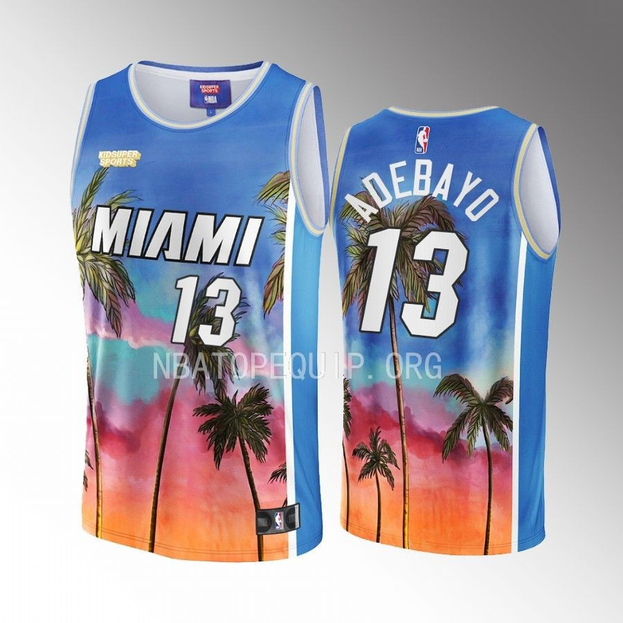 Bam Adebayo 13 Miami Heat NBA & KidSuper Studios Unisex Hometown Jersey Neasalamis