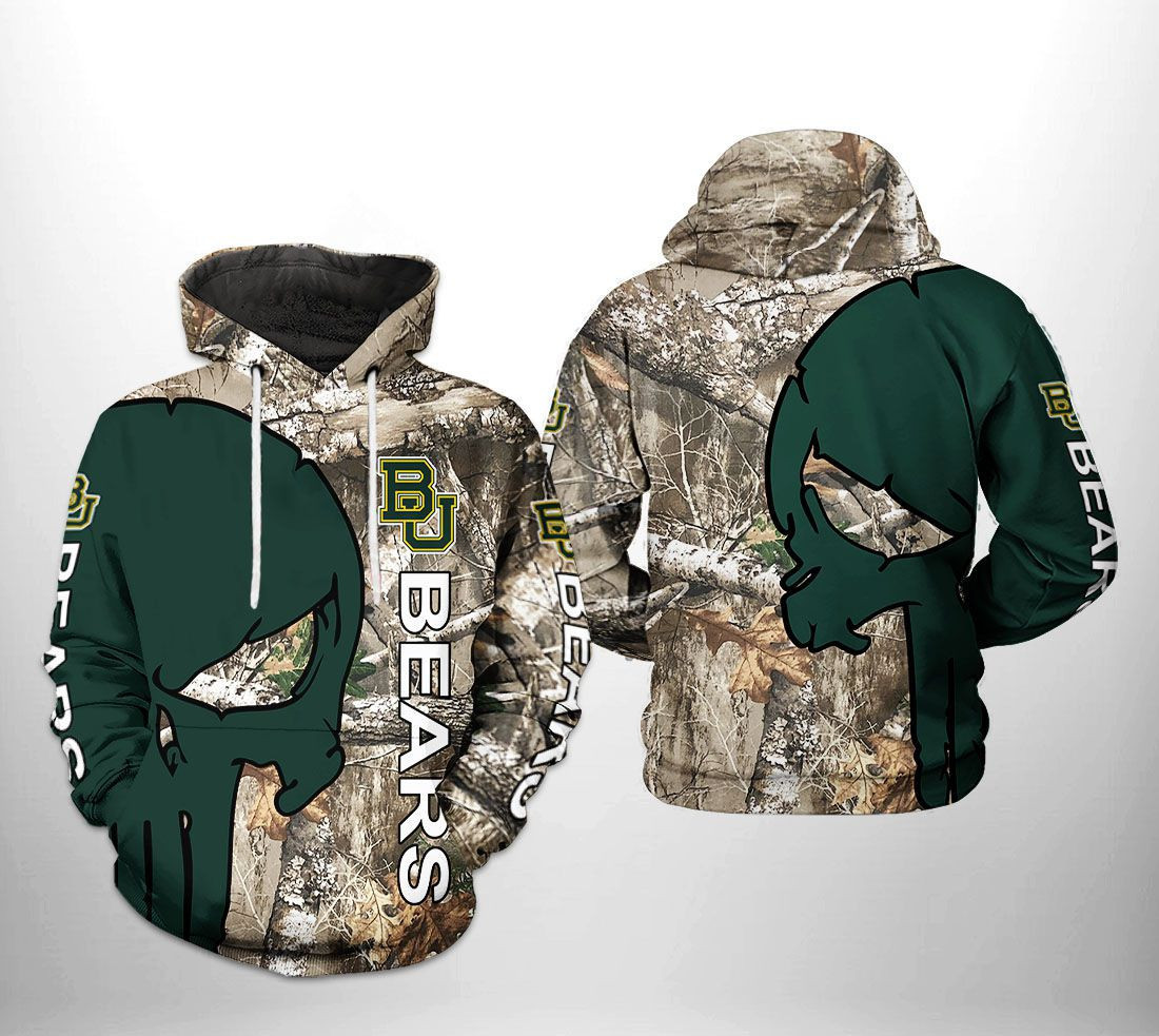 Baylor Bears NCAA Camo Veteran Hunting Hoodie Neasalamis