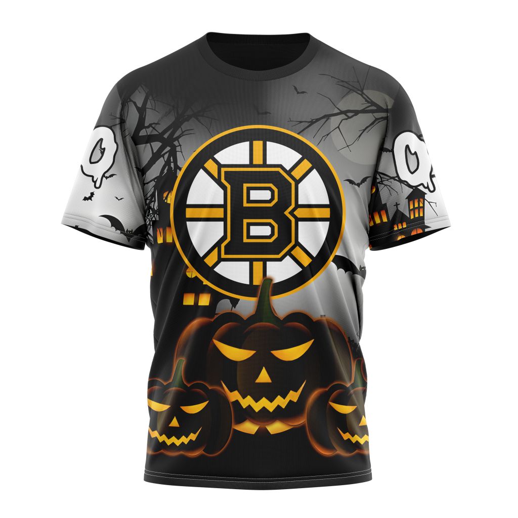 Boston Bruins Special Design For Halloween Personalized Name And Number T-Shirt Style Neasalamis.com