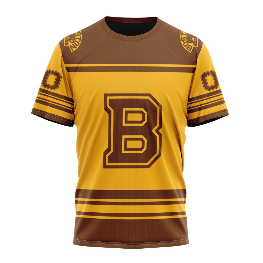Boston Bruins Special Two-tone Design 01 Personalized Name And Number T-Shirt Style Neasalamis.com