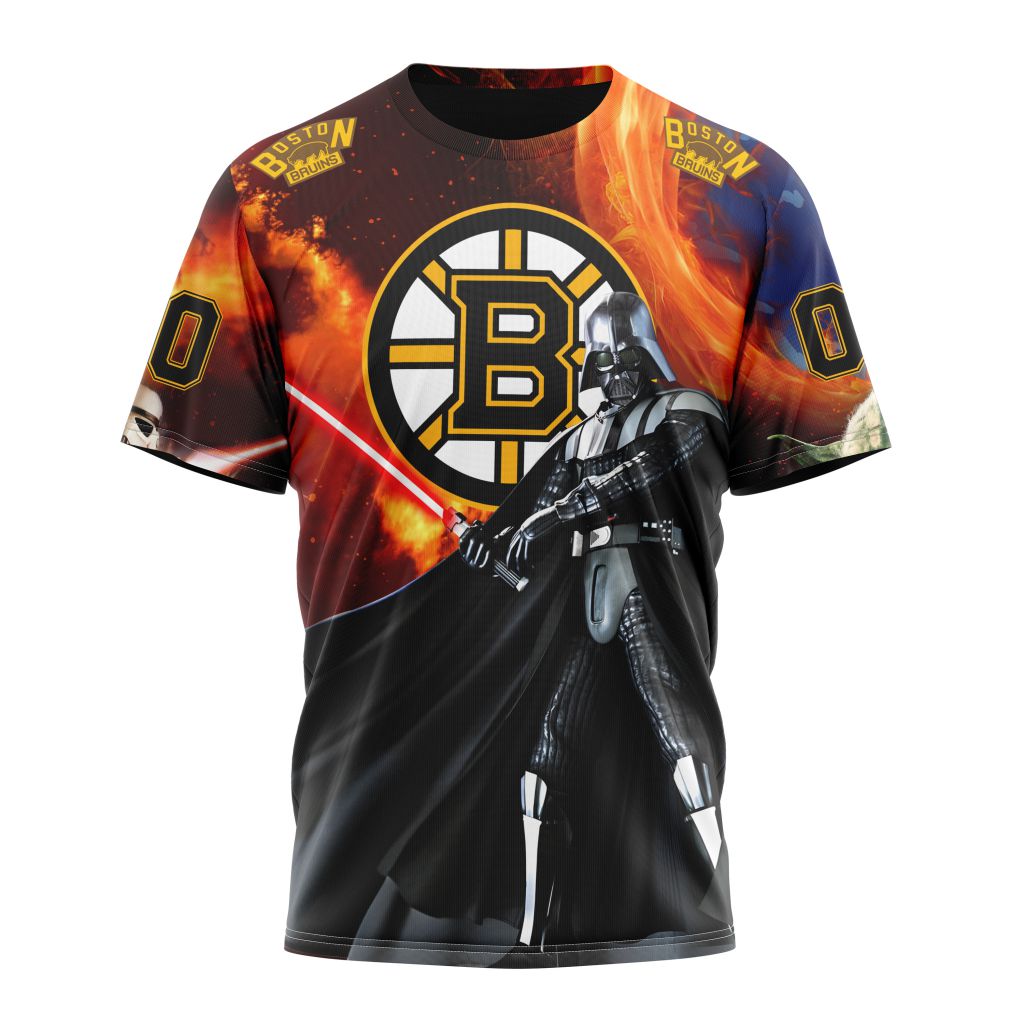 Boston Bruins Specialized Design X Star War Personalized Name And Number T-Shirt Style Neasalamis.com