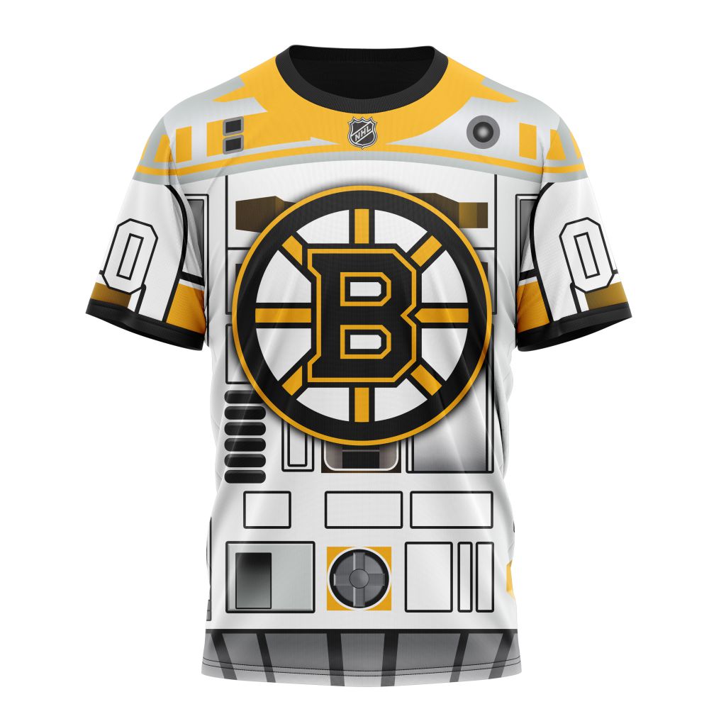 Boston Bruins Specialized Star Wars May The 4th Be With You Personalized Name And Number T-Shirt Style 16104 Neasalamis.com