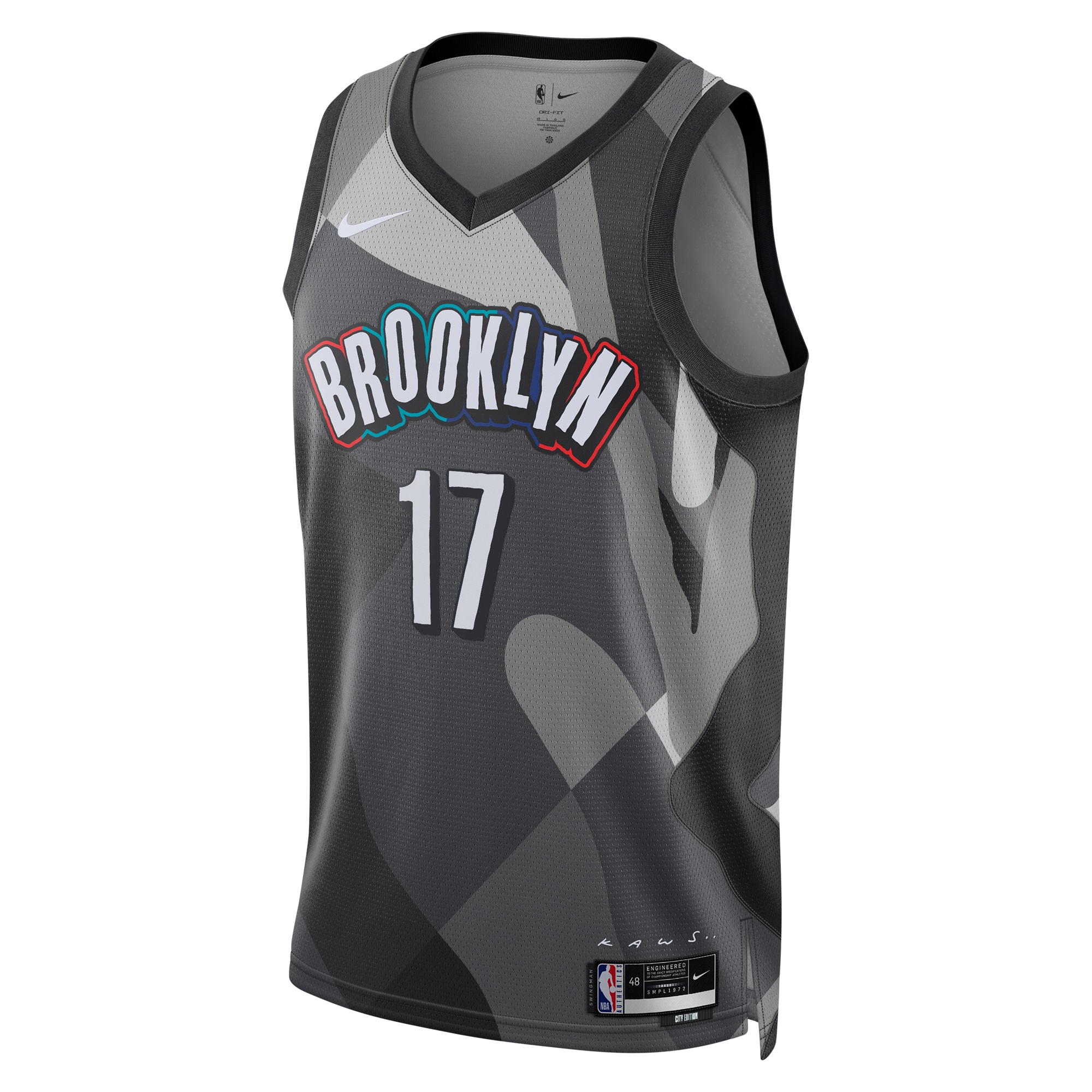 Brooklyn Nets City Edition Swingman Jersey 2024 - Silver - Dennis Schroder - Unisex Neasalamis - Image 2