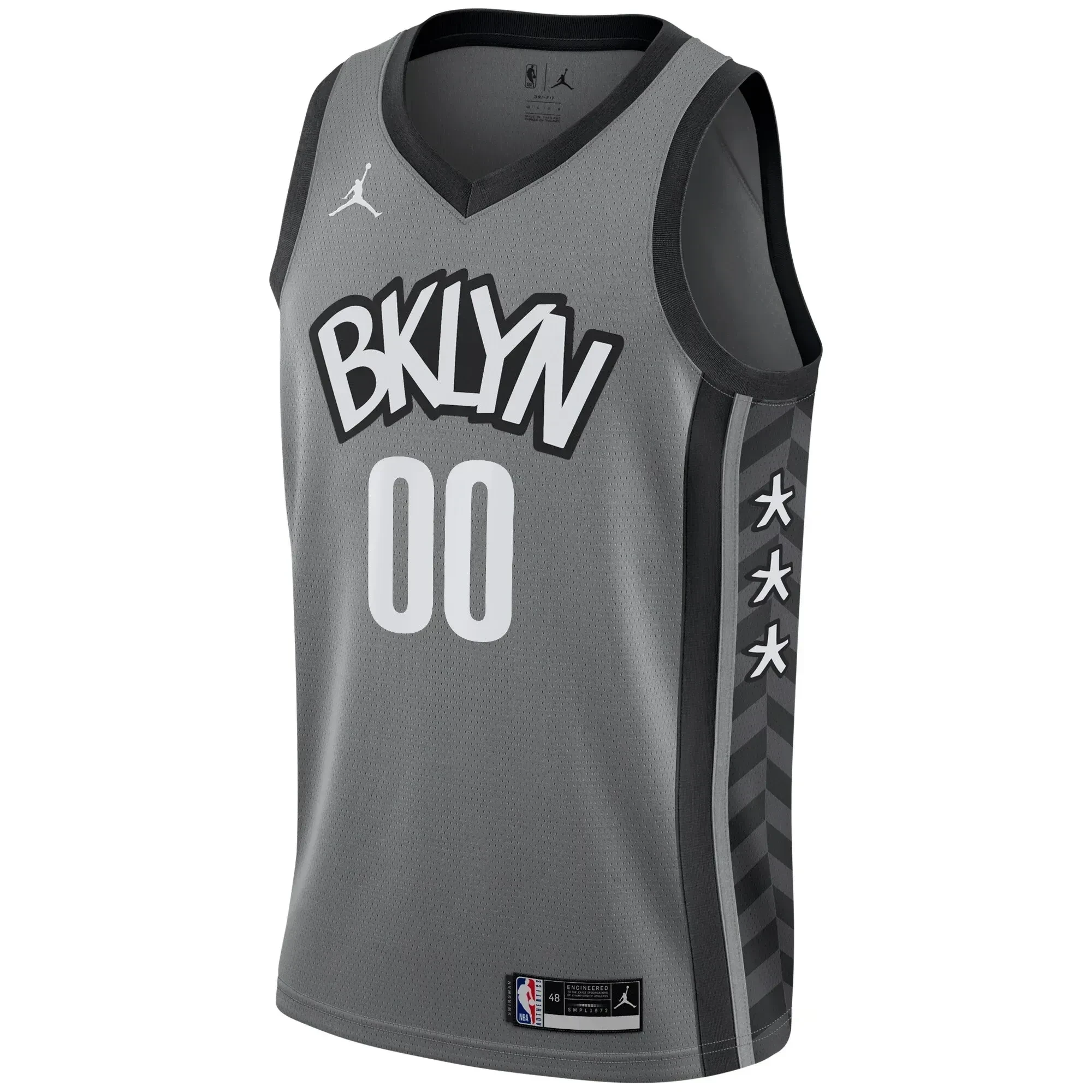 Brooklyn Nets Swingman Custom Jersey - Statement Edition - Gray Neasalamis - Image 2