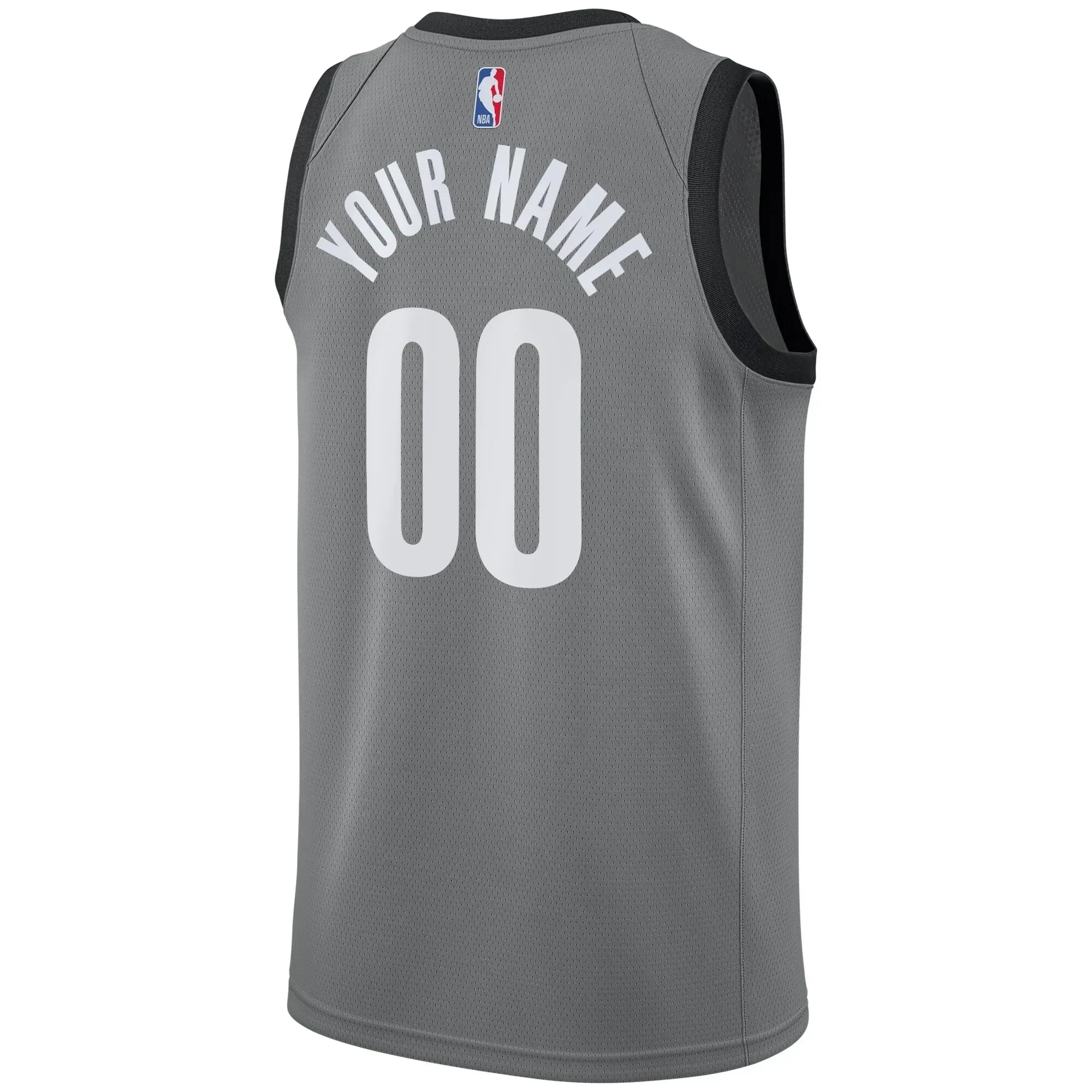 Brooklyn Nets Swingman Custom Jersey - Statement Edition - Gray Neasalamis - Image 3