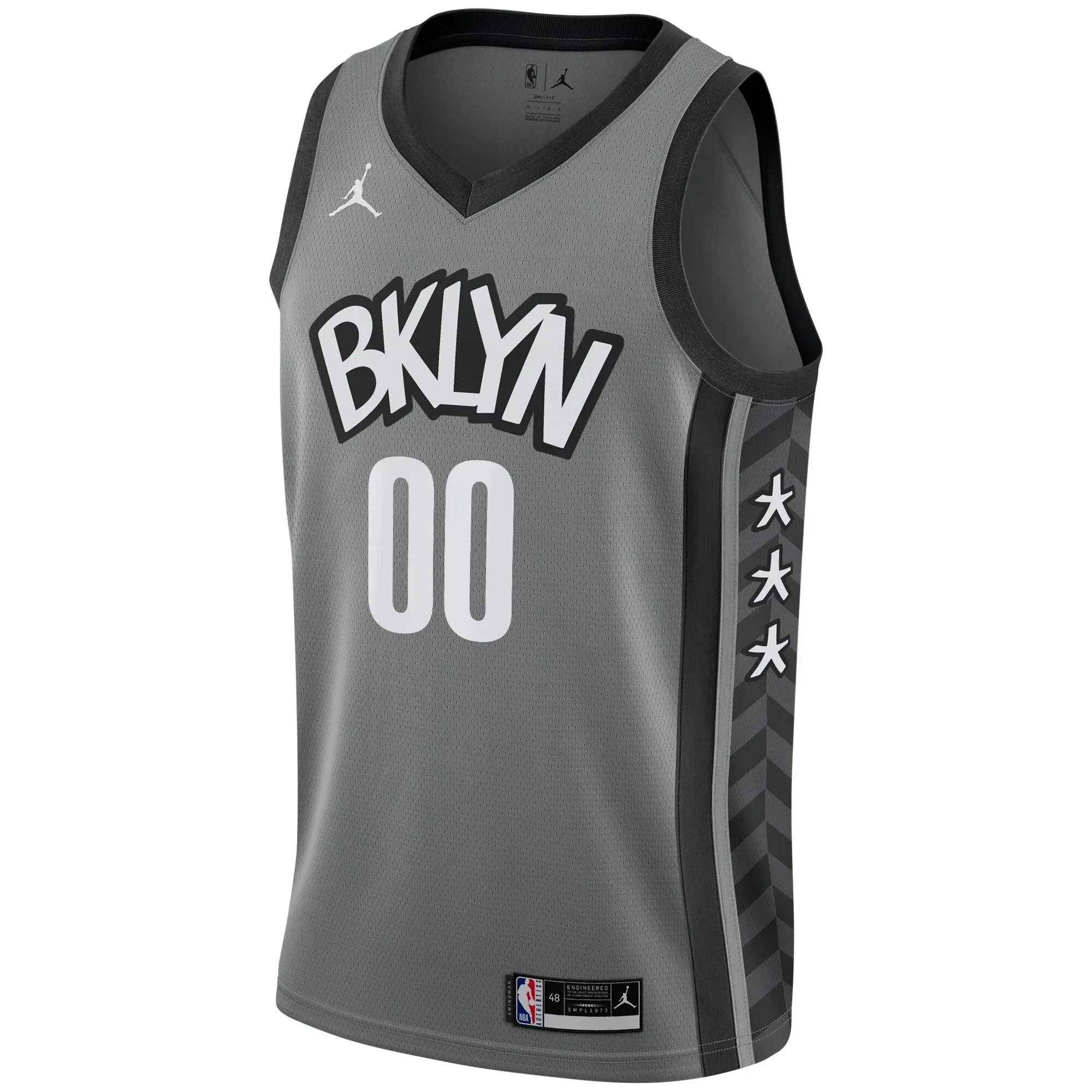 Brooklyn Nets Swingman Custom Jersey - Statement Edition - Gray Neasalamis - Image 5