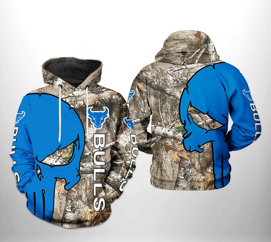 Buffalo Bulls NCAA Camo Veteran Hunting Hoodie Neasalamis