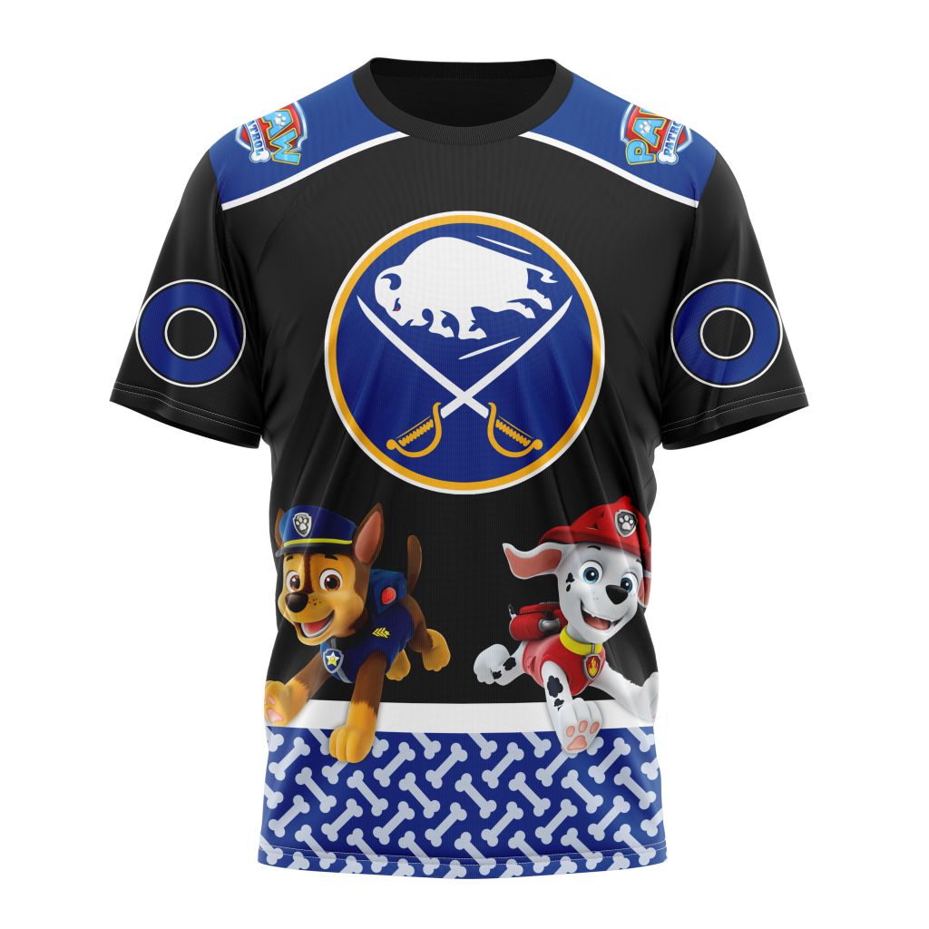 Buffalo Sabres Special Paw Patrol Design Personalized Name And Number T-Shirt Style Neasalamis.com