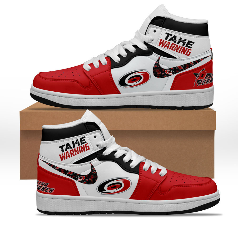 Carolina Hurricanes AJ1 High Sneakers Shoes For Men And Women Calebmatthewhans Neasalamis