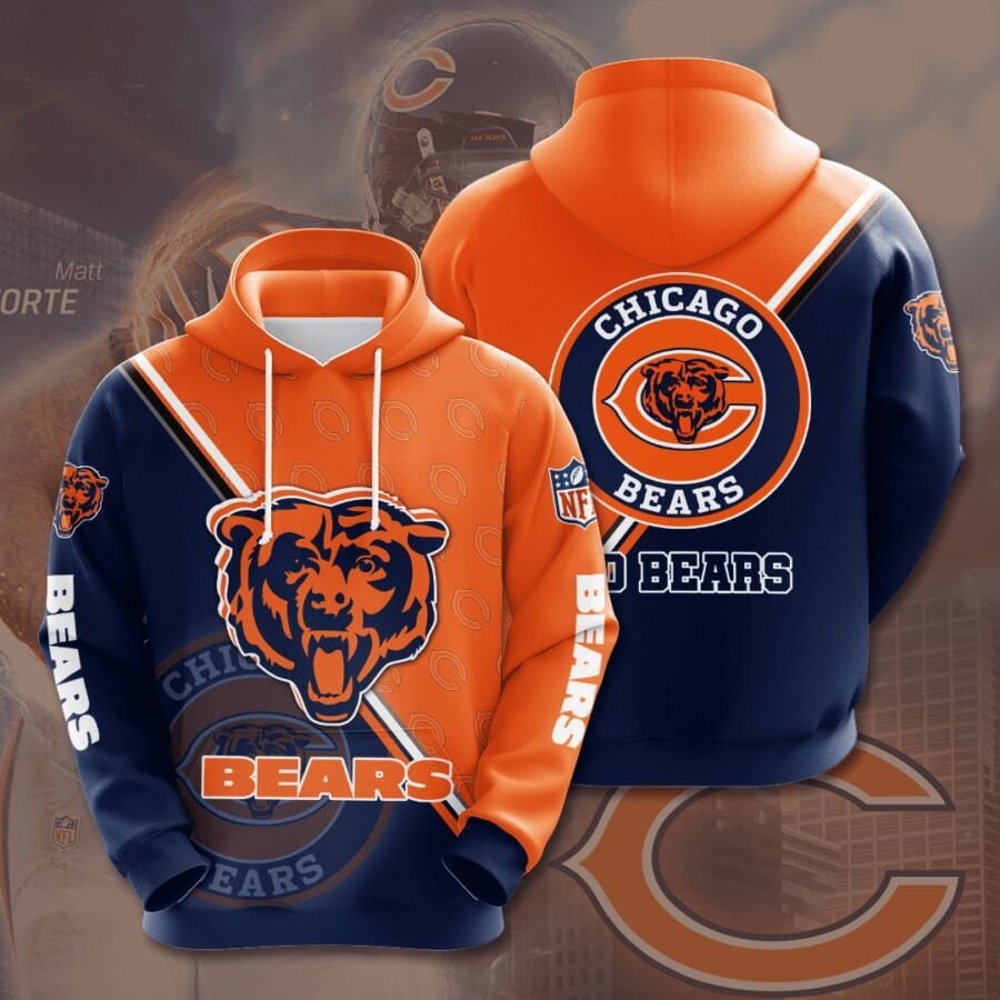 Chicago Bears Logo NFL Football Team Hoodie Neasalamis