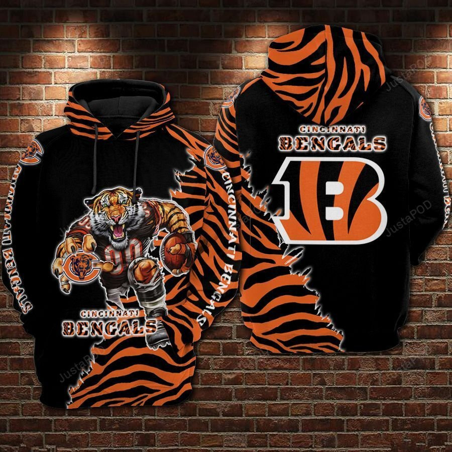 Cincinnati Bengals Tiger NFL Football Team Hoodie Neasalamis