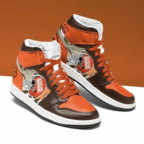 Cleveland Browns NFL AJ1 High Sneakers Shoes For Men And Women Calebmatthewhans Neasalamis