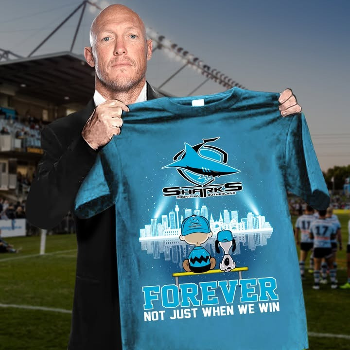 Cronulla Sharks Peanuts T-Shirtpecial Gift For Cronulla Sharks Fans Neasalamis.com