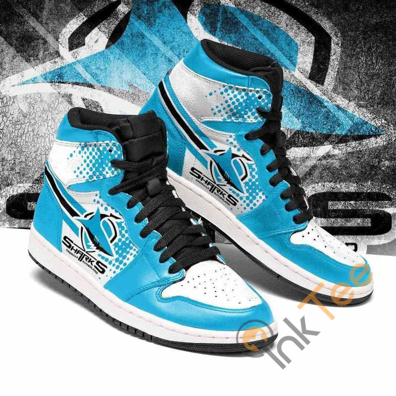 Cronulla-Sutherland Sharks NRL AJ1 High Sneakers Shoes For Men And Women Calebmatthewhans Neasalamis