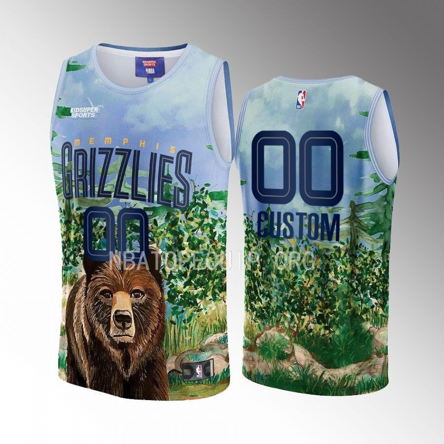 Custom Memphis Grizzlies NBA & KidSuper Studios Unisex Hometown Jersey Neasalamis