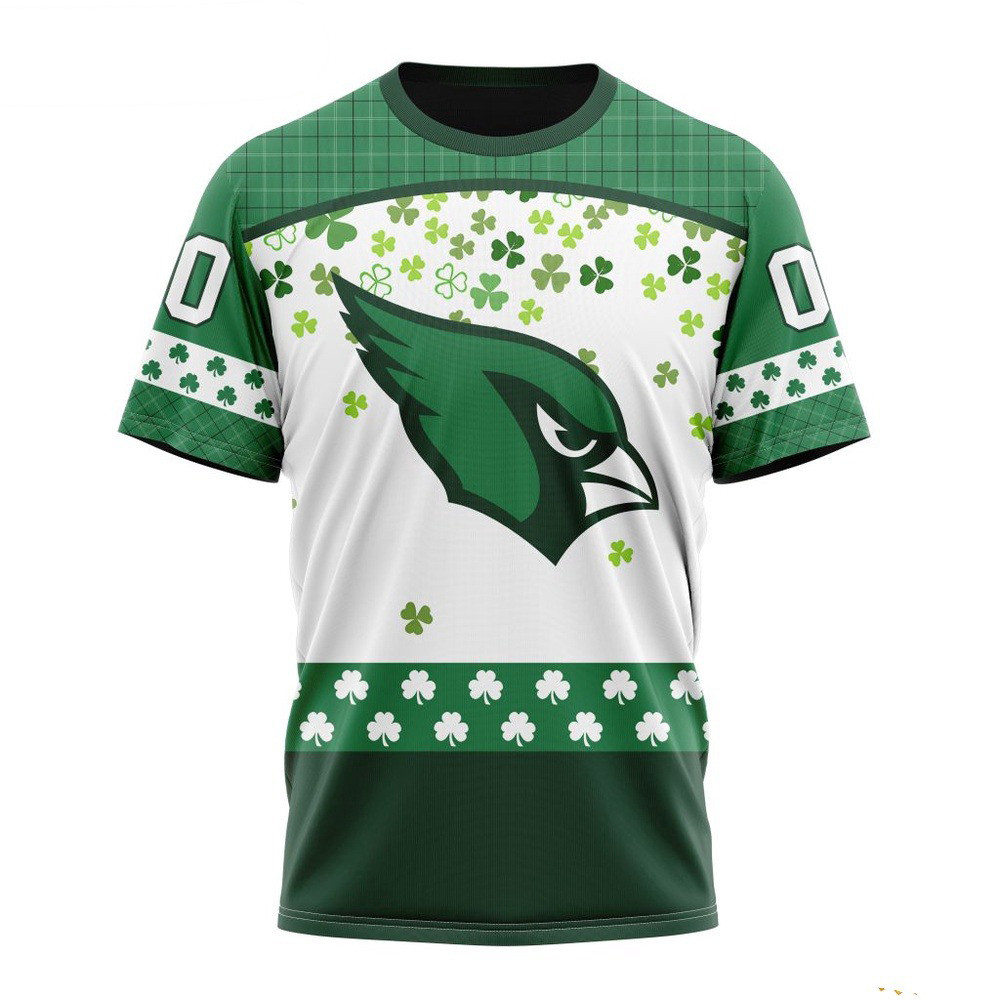 Custom NFL Arizona Cardinals Shirtt Patrick's Day Design T-Shirt Football Neasalamis.com
