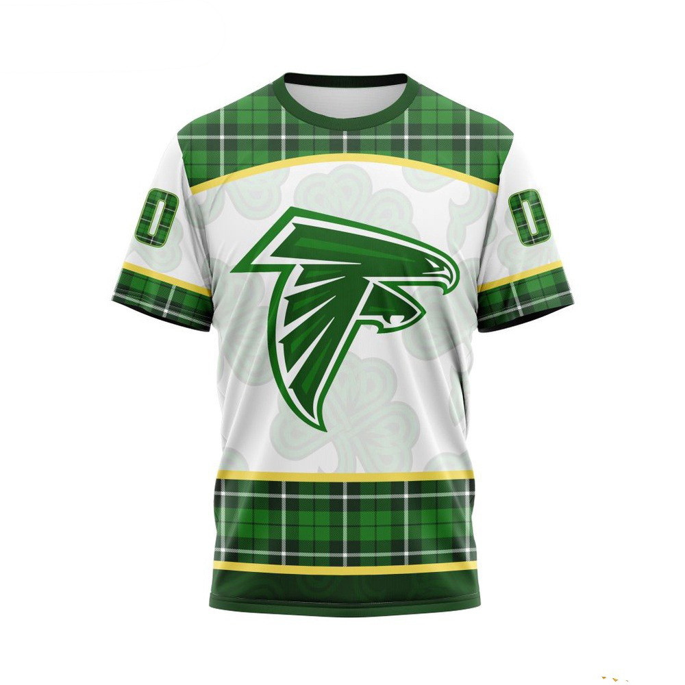 Custom NFL Atlanta Falcons T-Shirt For St Patrick's Day Unique Gifts For Football Fans Neasalamis.com