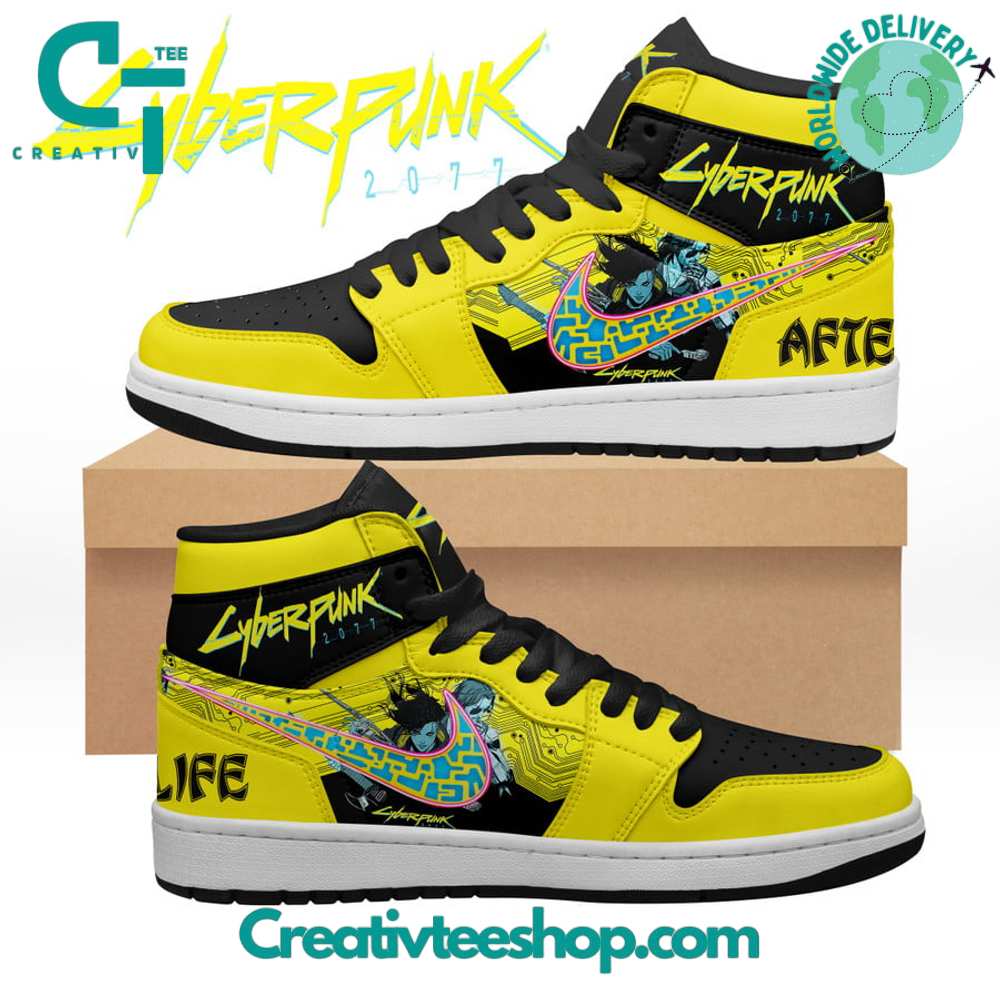 Cyberpunk 2077 AJ1 High Sneakers Shoes For Men And Women Calebmatthewhans Neasalamis