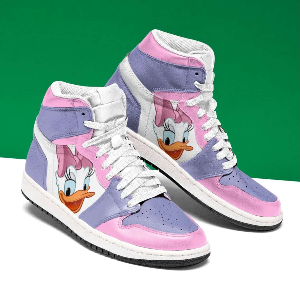 Daisy Duck AJ1 High Sneakers Shoes For Men And Women Calebmatthewhans Neasalamis