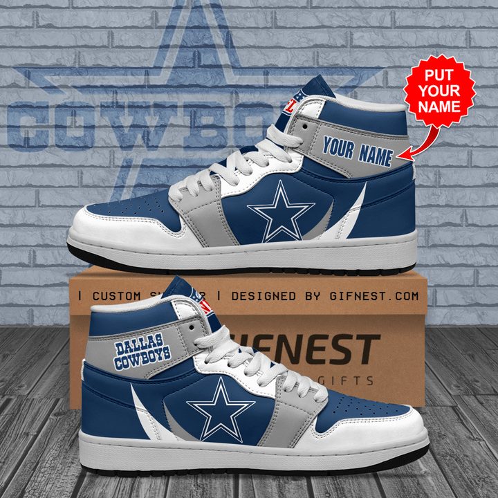 Dallas Cowboys NFL AJ1 High Sneakers Shoes For Men And Women Calebmatthewhans Neasalamis