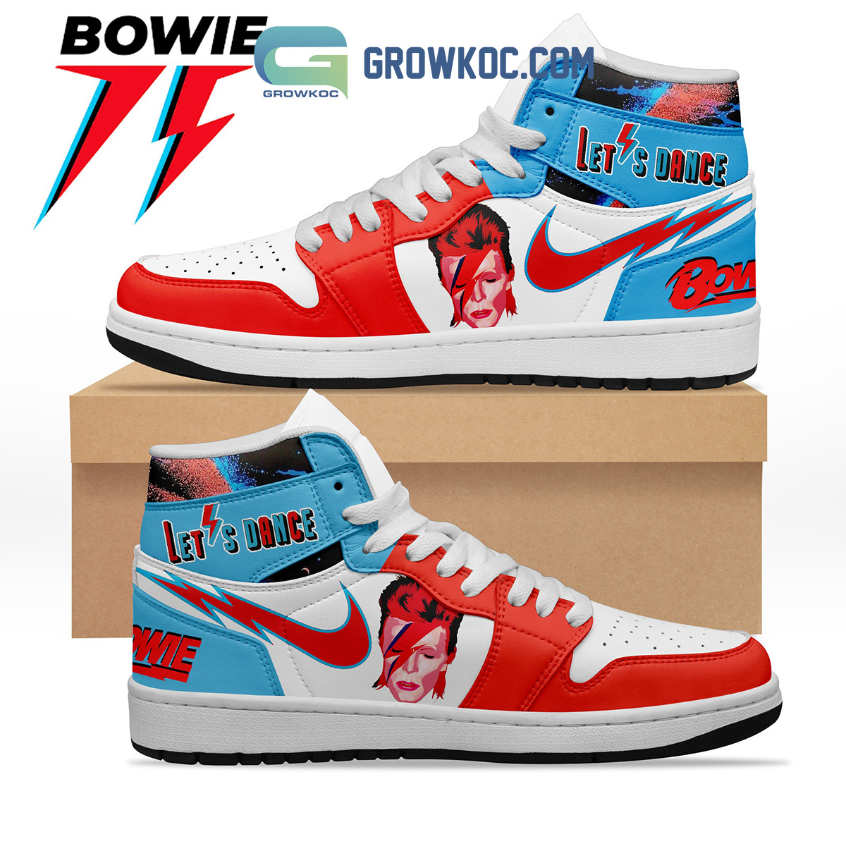 David Bowie AJ1 High Sneakers Shoes For Men And Women Calebmatthewhans Neasalamis