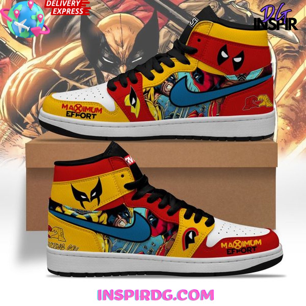 Deadpool AJ1 High Sneakers Shoes For Men And Women Calebmatthewhans Neasalamis