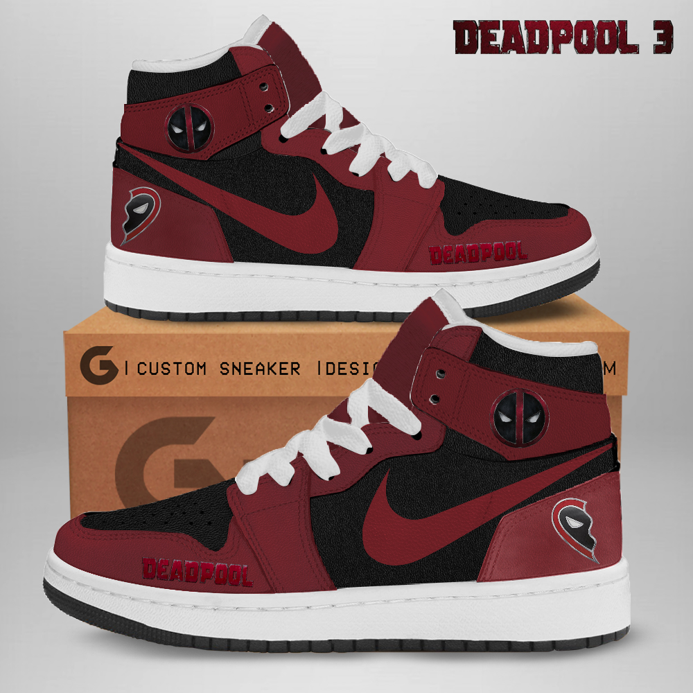 Deadpool AJ1 High Sneakers Shoes For Men And Women Calebmatthewhans Neasalamis