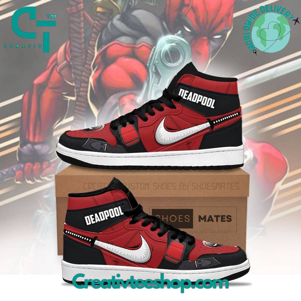 Deadpool AJ1 High Sneakers Shoes For Men And Women Calebmatthewhans Neasalamis