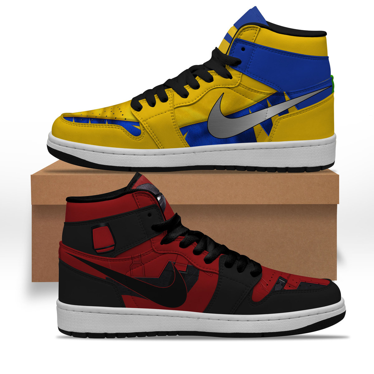 Deadpool & Wolverine AJ1 High Sneakers Shoes For Men And Women Calebmatthewhans Neasalamis
