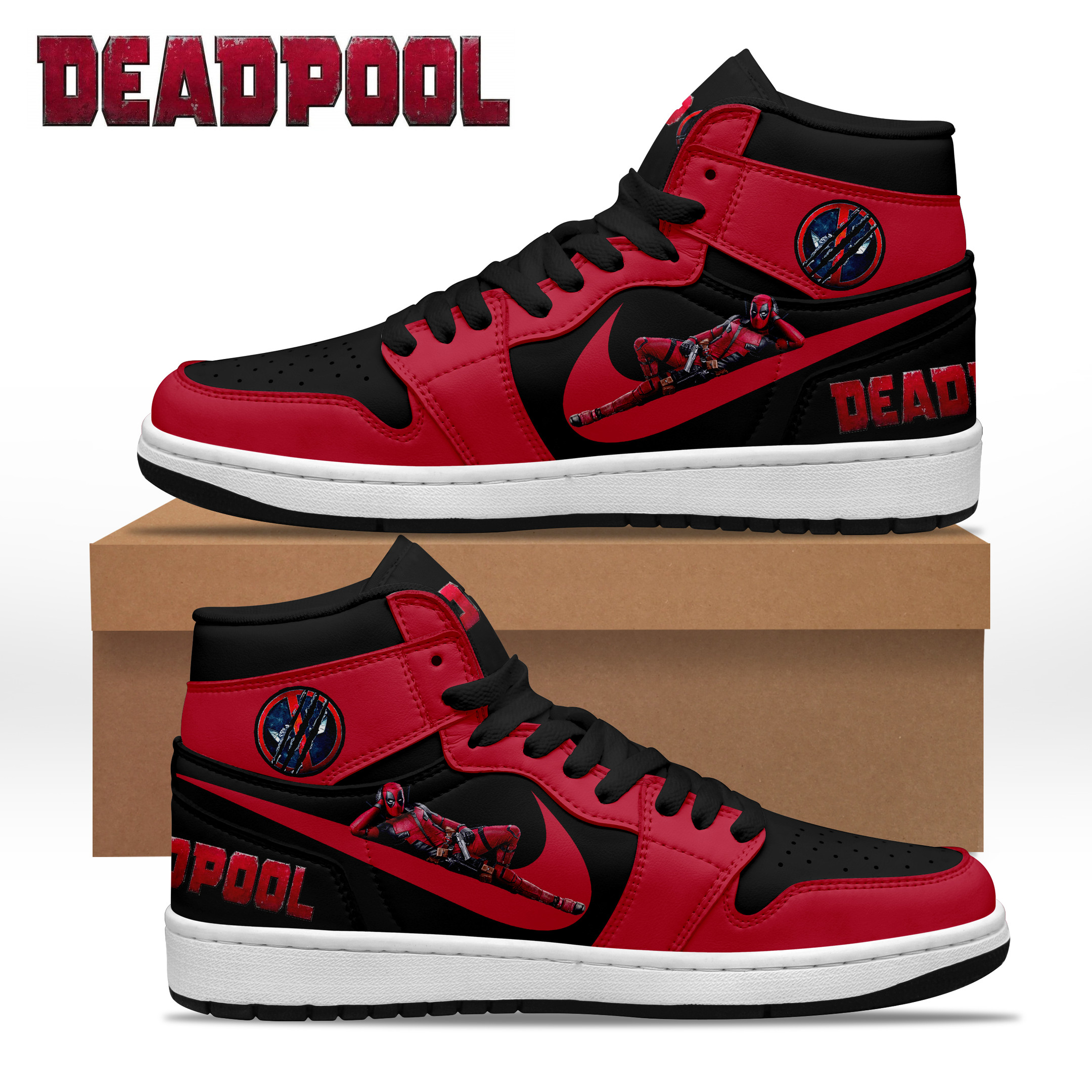 Deadpool & Wolverine AJ1 High Sneakers Shoes For Men And Women Calebmatthewhans Neasalamis