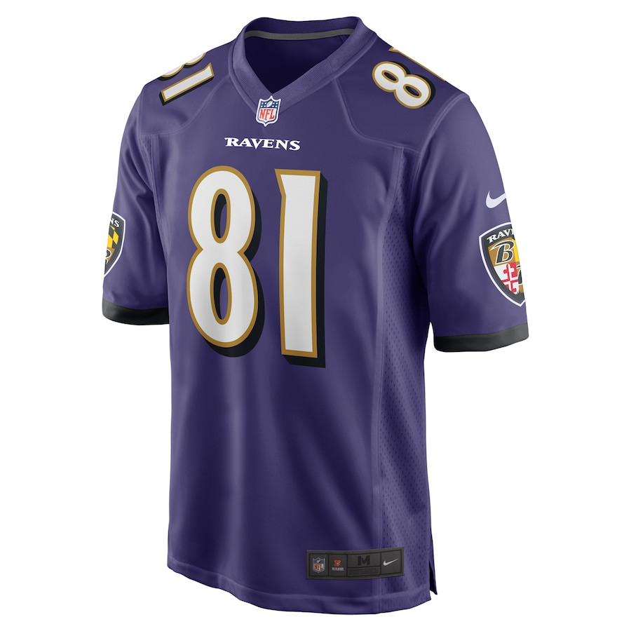 Devontez Walker 81 Baltimore Ravens Team Game Men Jersey - Purple JS8776 Neasalamis - Image 2